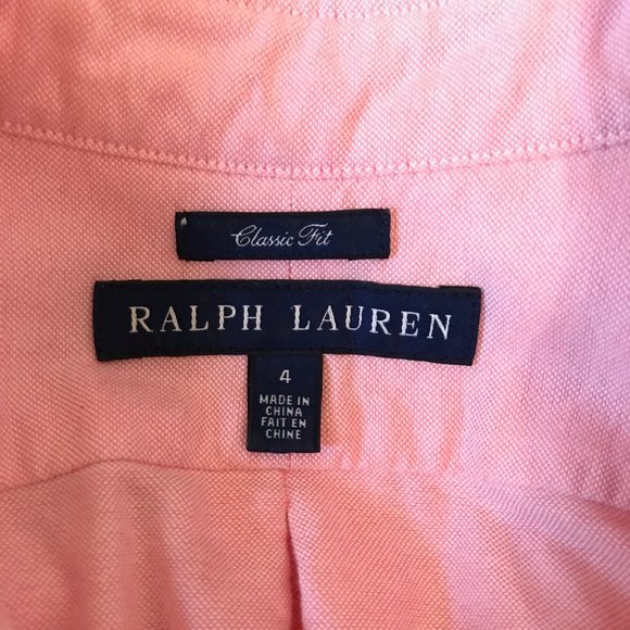 Ralph Lauren Knit Cotton Oxford Shirt - Picture 2 of 2